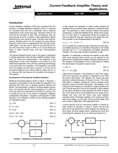 AN9420: Current Feedback Amplifier Theory and Applications