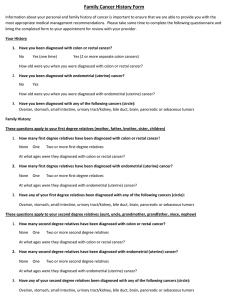 Family Cancer History Form