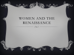 Women and The Renaissance