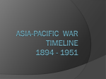 Timeline for Asia-Pacific War 1894-1951