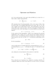 Operators and Matrices