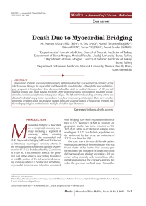 Death Due to Myocardial Bridging
