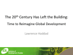 The 20th Century Has Left the Building: Time to Reimagine Global