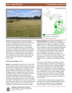 Dry Sand Prairie - Michigan Natural Features Inventory