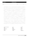 Unit Word Search Activity 9.1