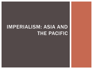 Imperialism: Asia and the Pacific