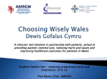 Choosing Wisely Wales