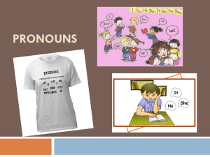 PRONOUNS