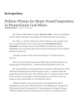 Pulitzer Winner for Music Found Inspiration in Pennsylvania Coal