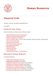 Financial Tools - Cornell University Human Resources