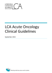 Acute Oncology Services Clinical Guidelines