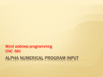 Word address programming - UNT College of Engineering