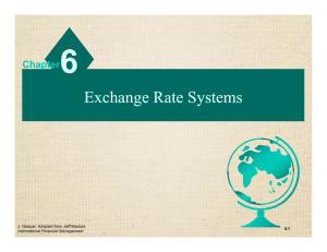 Exchange Rate Systems - Mays Business School