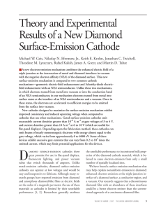 Theory and Experimental Results of a New Diamond Surface