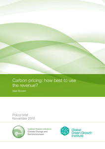 Carbon pricing: how best to use the revenue?