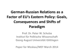 German-Russian Relations as a Factor of EU*s Eastern Policy