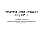 Simulation Using WinSPICE - West Virginia University