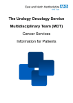 The Urology Oncology Service Multidisciplinary Team (MDT) Cancer