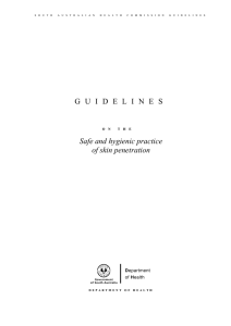 Skin penetration guidelines