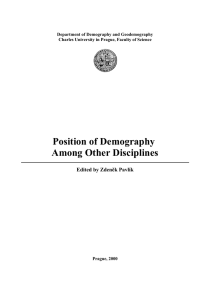 Position of Demography Among Other Disciplines