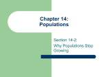 Chapter 14: Populations