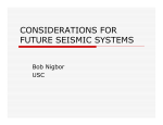 considerations for future seismic systems - cosmos