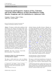 Concurrent and Prospective Analyses of Peer, Television and Social