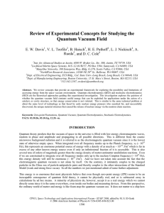 review of experimental concepts for studying the quantum vacuum