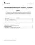 Power Management Solutions for Infiniband SM I/O Modules