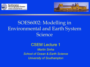 SOC Interview 1999 Talk - Ocean and Earth Science
