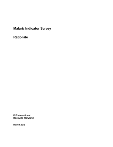 household questionnaire - Malaria Indicator Surveys