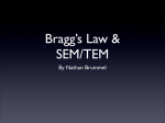 SEM, TEM, Bragg Law