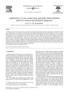 Applications of a low contact force polyimide shank
