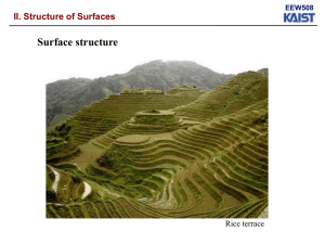 EEW508 II. Structure of Surfaces