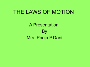 THE LAWS OF MOTION