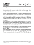 Long Delay Timers - Lattice Semiconductor