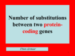 Number of Substitutions between two Protein