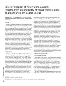 Future volcanism at Yellowstone caldera