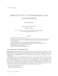 Seed Plants: Gymnosperms and Angiosperms