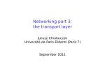 Networking part 3: the transport layer