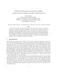 Multinomial Bayesian learning for modeling classical and non