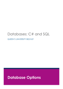 Using Databases in C2k