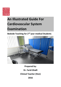 An Illustrated Guide For Cardiovascular System Examination