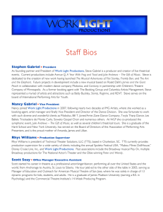 Website Bios Document - Work Light Productions