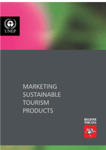 Marketing sustainable tourism products