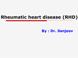 Rheumatic heart disease (RHD)