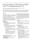 Procedure Guideline for Brain Perfusion SPECT Using 99mTc