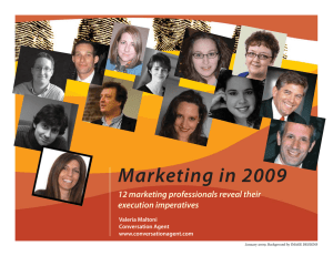 Marketing in 2009 - Conversation Agent
