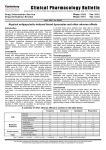 Clinical Pharmacology Bulletin - Christchurch Drug Information