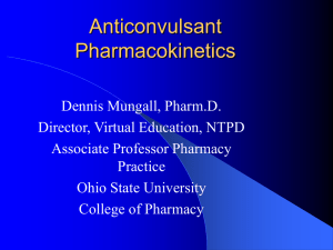 Anticonvulsant Pharmacokinetics